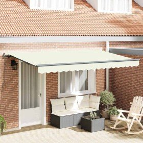 Toldo Retráctil Crema 400 x 200 cm tela en Toldos | Comprar online en Foru.es