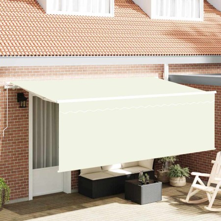 Toldo Retráctil Manual Crema 400 x 200 cm Poliéster y Aluminio en Toldos | Comprar online en Foru.es