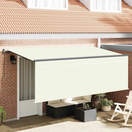 Toldo Retráctil Manual Crema 400 x 200 cm Poliéster y Aluminio en Toldos | Comprar online en Foru.es