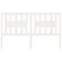 Cabecero madera maciza de pino blanco 146x4x100 cm de vidaXL, Cabeceros y pies de cama - Ref: Foro24-818671, Precio: 47,75 €,...