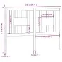 Cabecero madera maciza de pino blanco 146x4x100 cm de vidaXL, Cabeceros y pies de cama - Ref: Foro24-818671, Precio: 47,75 €,...