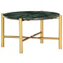 Mesa de centro piedra real textura de mármol verde 60x60x35 cm en Mesas de centro | Comprar online en Foru.es