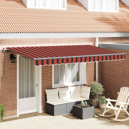 Toldo Retráctil Naranja 400 x 200 cm tela en Toldos | Comprar online en Foru.es
