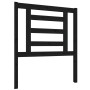 Cabecero de cama madera maciza de pino negro 81x4x100 cm de vidaXL, Cabeceros y pies de cama - Ref: Foro24-818799, Precio: 21...