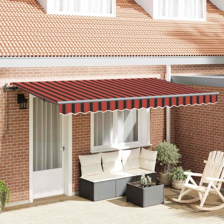 Toldo Retráctil Naranja 400 x 200 cm tela en Toldos | Comprar online en Foru.es