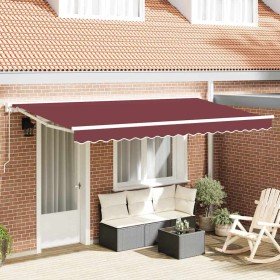 Toldo Retráctil Manual Burdeos 400 x 200 cm Poliéster y metal en Toldos | Comprar online en Foru.es