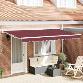 Toldo Retráctil Burdeos 400 x 200 cm Poliéster y metal en Toldos | Comprar online en Foru.es