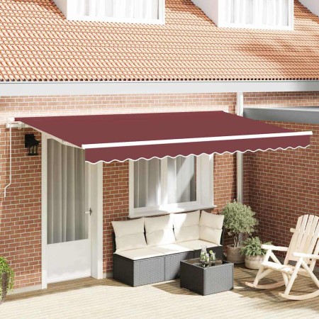 Toldo Retráctil Burdeos 400 x 200 cm tela en Toldos | Comprar online en Foru.es
