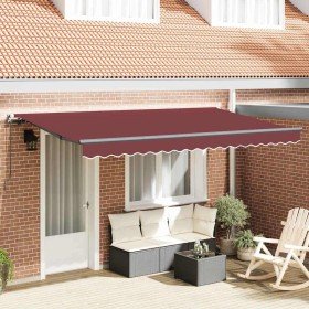 Toldo Retráctil Burdeos 400 x 200 cm tela en Toldos | Comprar online en Foru.es