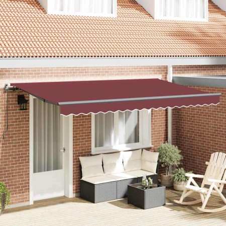 Toldo Retráctil Burdeos 400 x 200 cm tela en Toldos | Comprar online en Foru.es