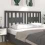 Cabecero madera maciza de pino gris 186x4x100 cm de vidaXL, Cabeceros y pies de cama - Ref: Foro24-818687, Precio: 64,36 €, D...