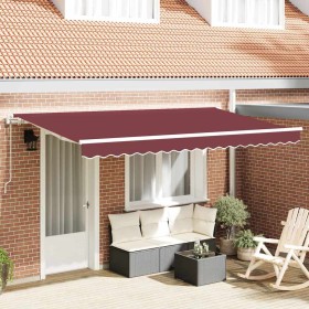 Toldo Retráctil Burdeos 400 x 200 cm tela en Toldos | Comprar online en Foru.es
