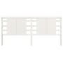 Cabecero madera maciza de pino blanco 206x4x100 cm de vidaXL, Cabeceros y pies de cama - Ref: Foro24-818791, Precio: 49,88 €,...