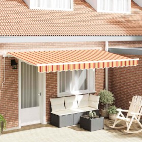 Toldo Retráctil Amarillo 400 x 200 cm tela en Toldos | Comprar online en Foru.es