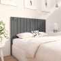 Cabecero de cama madera maciza de pino gris 125,5x4x100 cm de vidaXL, Cabeceros y pies de cama - Ref: Foro24-818862, Precio: ...