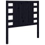 Cabecero madera maciza de pino negro 106x4x100 cm de vidaXL, Cabeceros y pies de cama - Ref: Foro24-818759, Precio: 57,09 €, ...