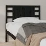 Kopfteil aus massivem schwarzem Kiefernholz, 106 x 4 x 100 cm von vidaXL, Kopf- und Fußteile - Ref: Foro24-818759, Preis: 56,...