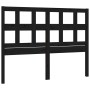 Cabecero de cama madera maciza de pino negro 165,5x4x100 cm de vidaXL, Cabeceros y pies de cama - Ref: Foro24-818934, Precio:...