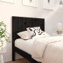 Cabecero de cama madera maciza de pino negro 95,5x4x100 cm de vidaXL, Cabeceros y pies de cama - Ref: Foro24-818854, Precio: ...