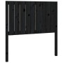 Cabecero de cama madera maciza de pino negro 95,5x4x100 cm de vidaXL, Cabeceros y pies de cama - Ref: Foro24-818854, Precio: ...