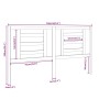 Cabecero de cama madera maciza de pino blanco 166x4x100 cm de vidaXL, Cabeceros y pies de cama - Ref: Foro24-818831, Precio: ...
