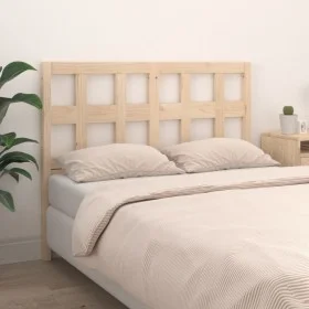 Solid pine wood bed headboard 125.5x4x100 cm by vidaXL, Headboards and footboards - Ref: Foro24-818910, Price: 34,01 €, Disco...