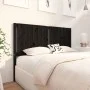 Solid black pine wood bed headboard 145.5x4x100 cm by vidaXL, Headboards and footboards - Ref: Foro24-818874, Price: 38,27 €,...