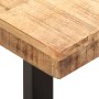Banco de madera maciza de mango sin tratar y acero 110 cm en Bancos para recibidores y almacenamiento | Comprar online en Foru.e