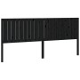Cabecero de cama madera maciza de pino negro 205,5x4x100 cm de vidaXL, Cabeceros y pies de cama - Ref: Foro24-818894, Precio:...