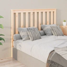 Solid pine wood bed headboard 126x6x101 cm by vidaXL, Headboards and footboards - Ref: Foro24-818510, Price: 40,79 €, Discoun...