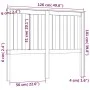 Cabecero de cama madera maciza de pino 126x6x101 cm de vidaXL, Cabeceros y pies de cama - Ref: Foro24-818510, Precio: 40,79 €...