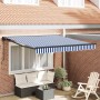 Toldo Retráctil Azul y 300 x 250 cm Poliéster y metal en Toldos | Comprar online en Foru.es