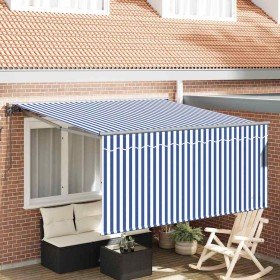 Toldo Retráctil Azul y 300 x 250 cm Poliéster y Aluminio en Toldos | Comprar online en Foru.es