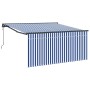 Toldo Retráctil Azul y 300 x 250 cm Poliéster y Aluminio en Toldos | Comprar online en Foru.es