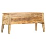 Caja de almacenaje de madera maciza de mango 99x35x48 cm en Baúles de almacenamiento | Comprar online en Foru.es
