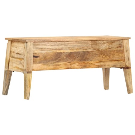 Caja de almacenaje de madera maciza de mango 99x35x48 cm en Baúles de almacenamiento | Comprar online en Foru.es