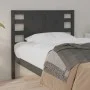 Solid gray pine wood headboard 96x4x100 cm by vidaXL, Headboards and footboards - Ref: Foro24-818752, Price: 30,07 €, Discoun...