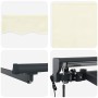 Toldo Retráctil Crema 300 x 250 cm Poliéster y metal en Toldos | Comprar online en Foru.es