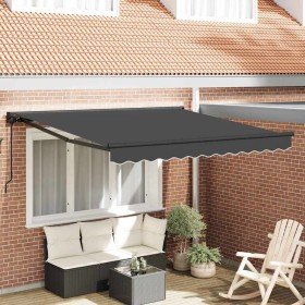 Toldo Retráctil Manual Antracita 300 x 250 cm Poliéster y metal en Toldos | Comprar online en Foru.es