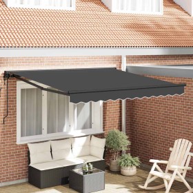 Toldo Retráctil Antracita 300 x 250 cm Poliéster y metal en Toldos | Comprar online en Foru.es