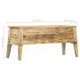 Caja de almacenaje de madera maciza de mango 99x35x48 cm en Baúles de almacenamiento | Comprar online en Foru.es