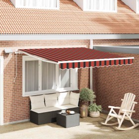 Toldo Retráctil Naranja y marrón 300 x 250 cm Tela y acero en Toldos | Comprar online en Foru.es