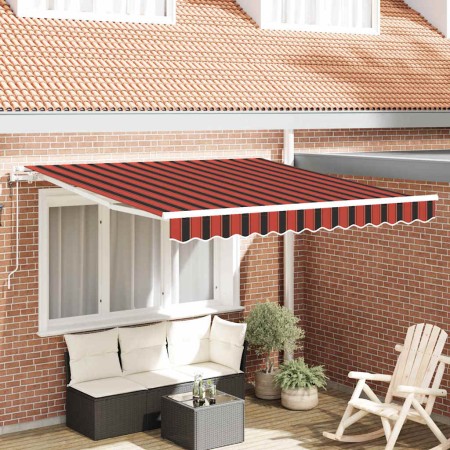 Toldo Retráctil Naranja y marrón 300 x 250 cm Tela y acero en Toldos | Comprar online en Foru.es