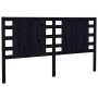 Cabecero de cama madera maciza de pino negro 166x4x100 cm de vidaXL, Cabeceros y pies de cama - Ref: Foro24-818784, Precio: 5...