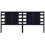 Cabecero de cama madera maciza de pino negro 166x4x100 cm de vidaXL, Cabeceros y pies de cama - Ref: Foro24-818784, Precio: 5...