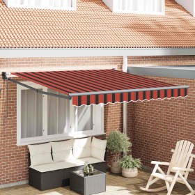 Toldo Retráctil Naranja y Marrón 300 x 250 cm en Toldos | Comprar online en Foru.es