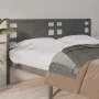 Kopfteil aus massivem grauem Kiefernholz, 146 x 4 x 100 cm von vidaXL, Kopf- und Fußteile - Ref: Foro24-818772, Preis: 39,08 ...