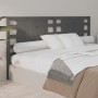 Cabecero madera maciza de pino gris 146x4x100 cm de vidaXL, Cabeceros y pies de cama - Ref: Foro24-818772, Precio: 39,43 €, D...