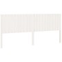 Cabecero de cama madera maciza de pino blanco 205,5x4x100 cm de vidaXL, Cabeceros y pies de cama - Ref: Foro24-818891, Precio...