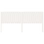 Cabecero de cama madera maciza de pino blanco 205,5x4x100 cm de vidaXL, Cabeceros y pies de cama - Ref: Foro24-818891, Precio...